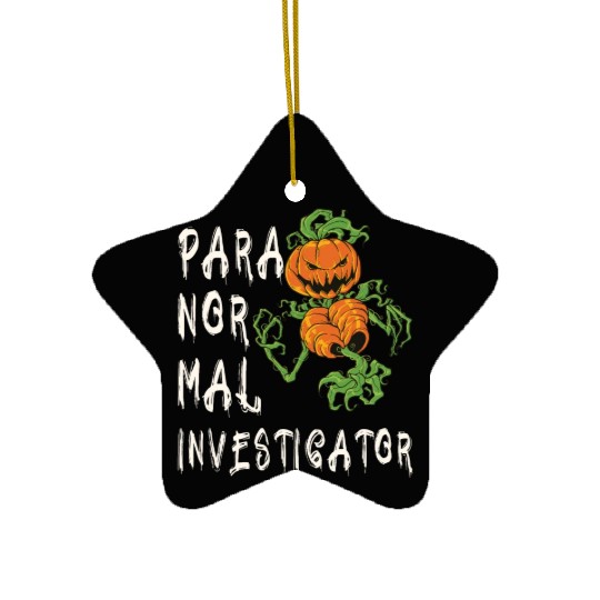 Ghost Hunting Paranormal Investigator Ceramic Ornaments