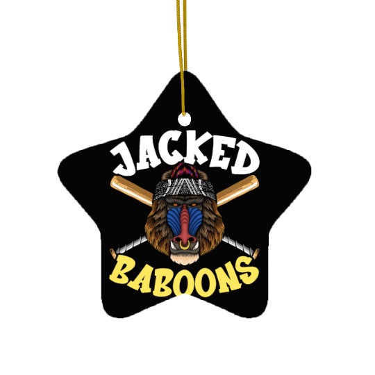 Baboon Monkey Lover Wildlife Animal Zookeeper Ceramic Ornaments