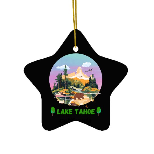 Lake Tahoe California Ceramic Ornaments