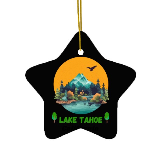 Lake Tahoe California Ceramic Ornaments