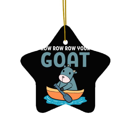 Goat Puns Goat Farmer Ceramic Ornaments