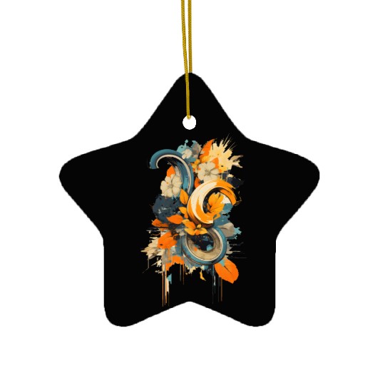 Abstract Banana Flower Ceramic Ornaments