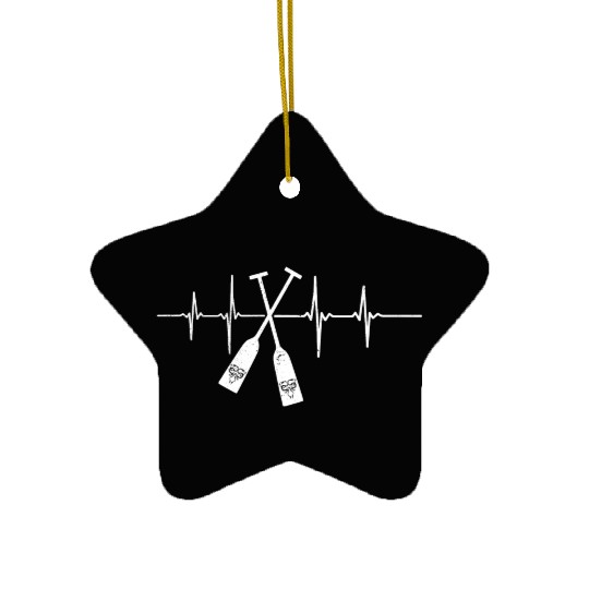 Chinese Dragon Boat Racing Paddles Heartbeat Ceramic Ornaments