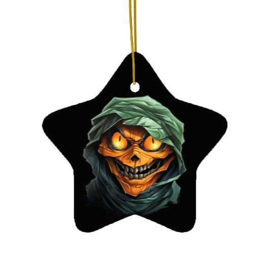 Halloween Spooky Cartoon Mummy Ceramic Ornaments