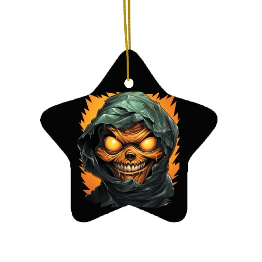 Halloween Spooky Cartoon Mummy Ceramic Ornaments