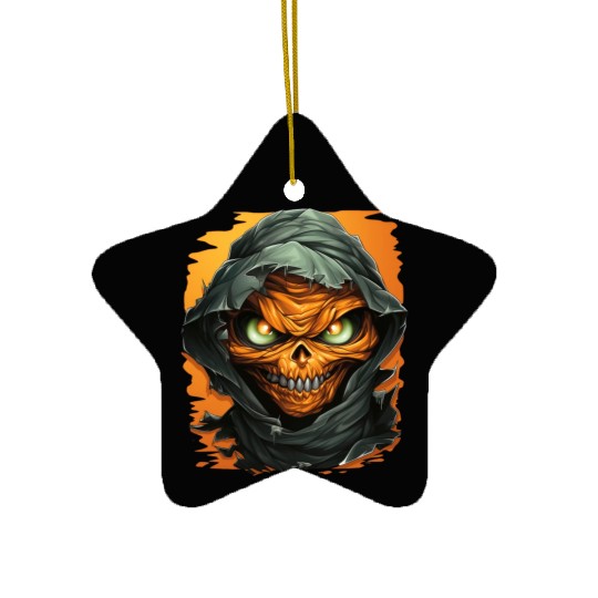 Halloween Spooky Cartoon Mummy Ceramic Ornaments