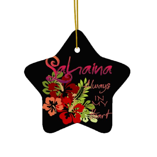 Lahaina: Always in my Heart 2 Ceramic Ornaments