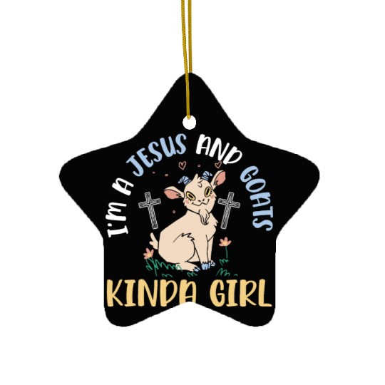 Goat Lover Kid Ranch Wool Farm Animal Farming Ceramic Ornaments