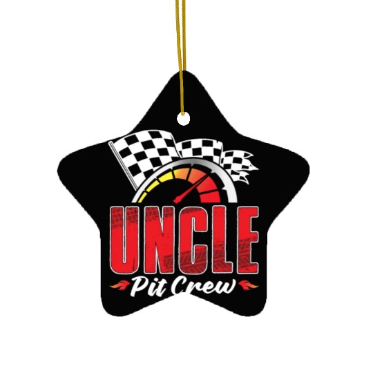 Uncle Pit Crew Ceramic Ornaments