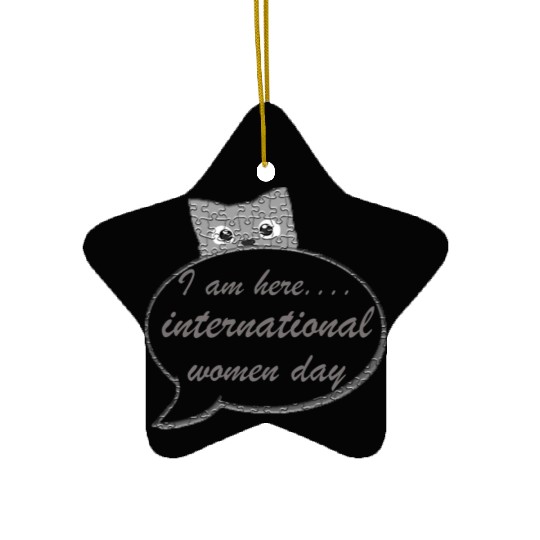 international women day Ceramic Ornaments design gift
