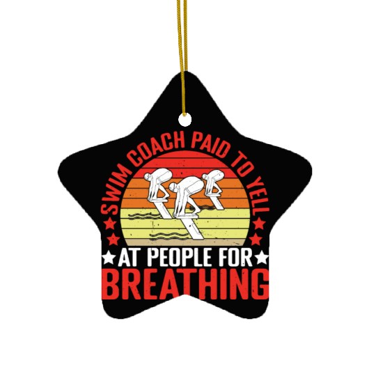 Swim Coach Paid To Yell At People For Breathing Ceramic Ornaments