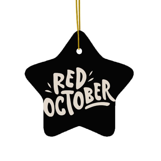 red october phillies Ceramic Ornaments