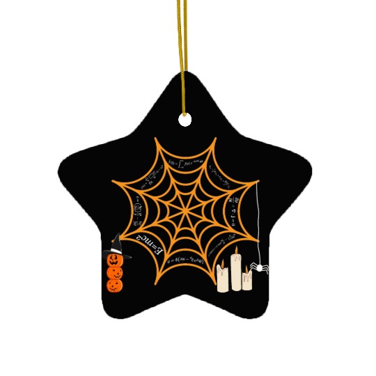 halloween design for physics and science lovers Ceramic Ornaments