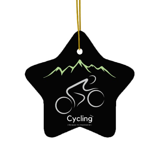 Cycling for Life Ceramic Ornaments
