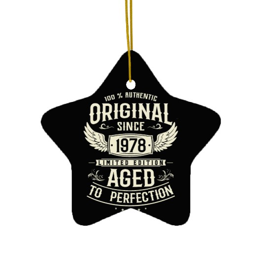 1978 Vintage Birthday Gift Ceramic Ornaments