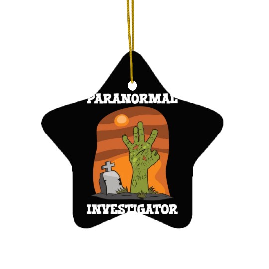 Ghost Hunting Paranormal Investigator Ceramic Ornaments