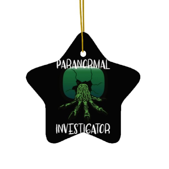 Ghost Hunting Paranormal Investigator Ceramic Ornaments