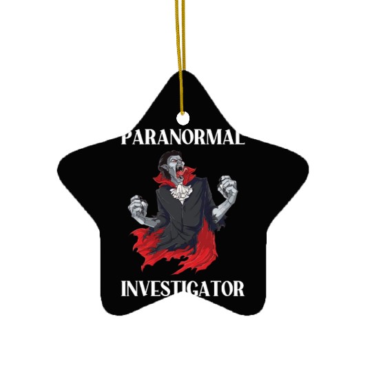 Ghost Hunting Paranormal Investigator Ceramic Ornaments