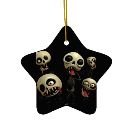 Hi trick or treat Ceramic Ornaments