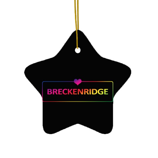 Breckenridge Colorado Usa Ceramic Ornaments