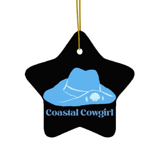 Coastal Cowgirl Ceramic Ornaments