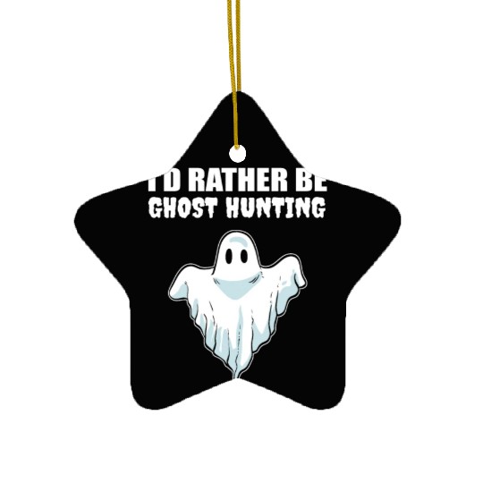 Rather Ghost Hunting Halloween Master Gift Ceramic Ornaments