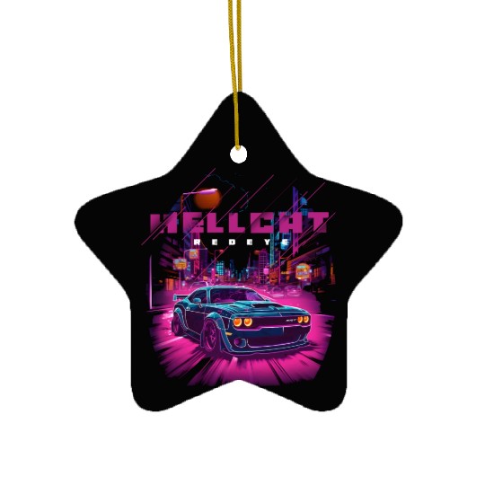 Hellcat SRT Ceramic Ornaments