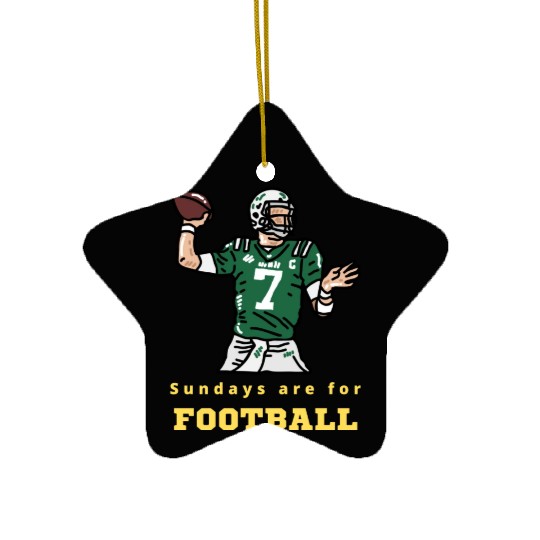 Sundays Are For Football - Sunday Football Ceramic Ornaments