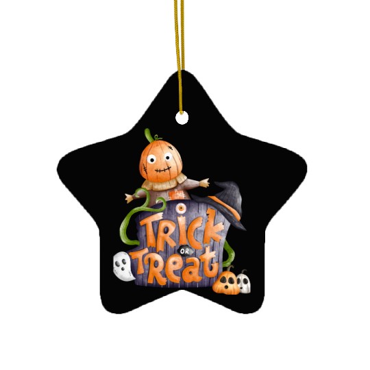 Trick or treat Ceramic Ornaments