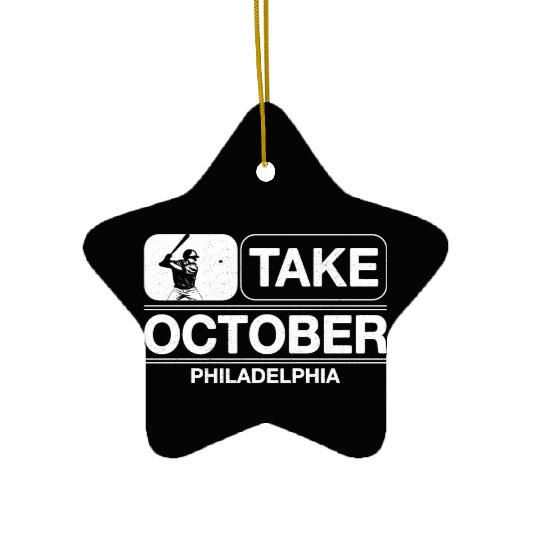 Take October Philly Philadelphia Ceramic Ornaments