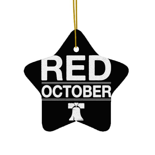 Vintage Red October Philly Philadelphia Ceramic Ornaments