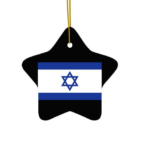 Flag of Israel X 300 Ceramic Ornaments