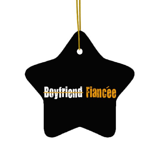 Couple Engagement Engaged Men Funny Fiancee Ceramic Ornaments