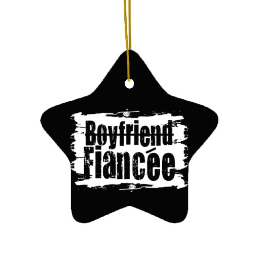 Couple Engagement Engaged Men Funny Fiancee Ceramic Ornaments
