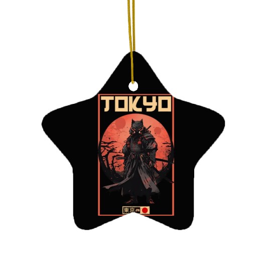 Asia 80s Japanese Retro Samurais Samurai Ceramic Ornaments