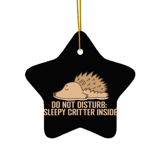 Do not disturb: Sleepy Critter inside Ceramic Ornaments