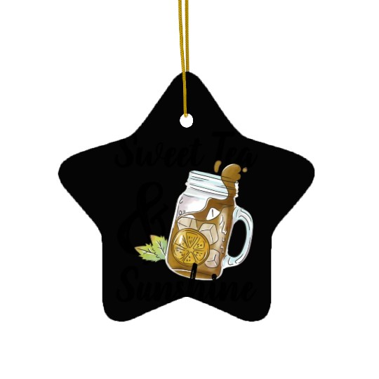 Sweet Tea And Sunshine Ceramic Ornaments