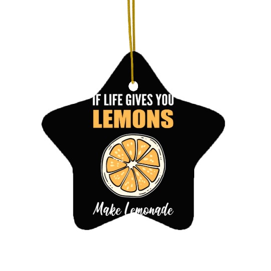 Make Lemonade Cook Or Chef Gift Ceramic Ornaments