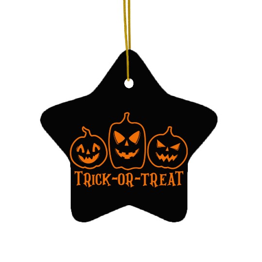 Trick or treat Ceramic Ornaments