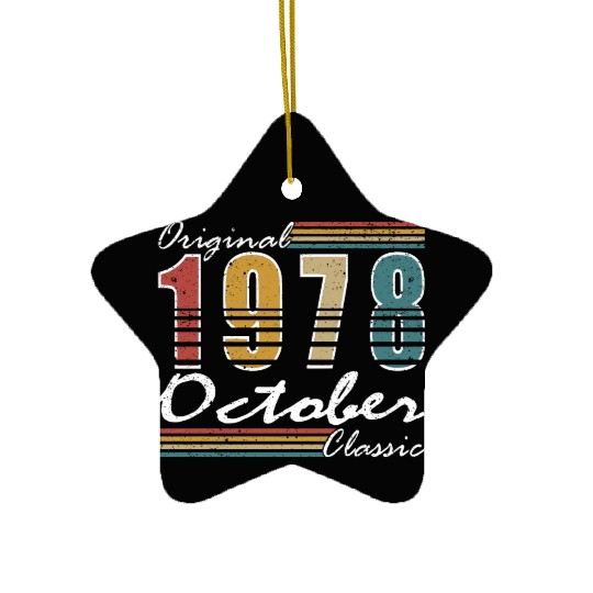 1978 vintage birthday year of birth 1978 gift Ceramic Ornaments