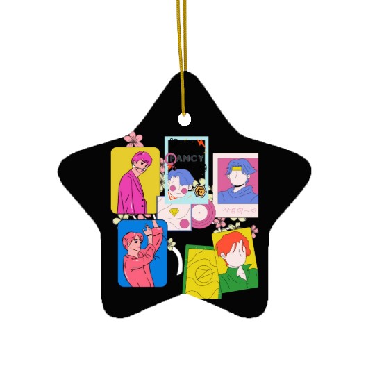 Army KPop Fancy and Love Fans Ceramic Ornaments