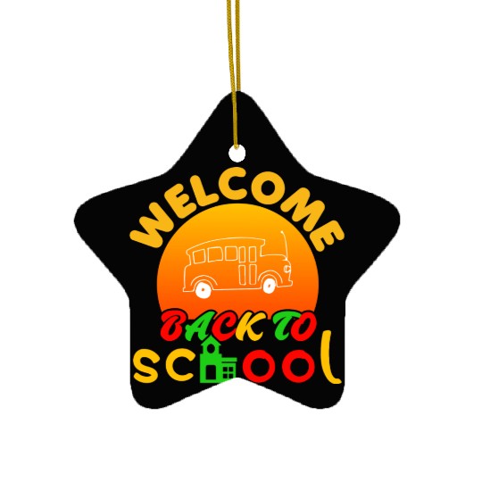 Welcome Back To School Ceramic Ornaments