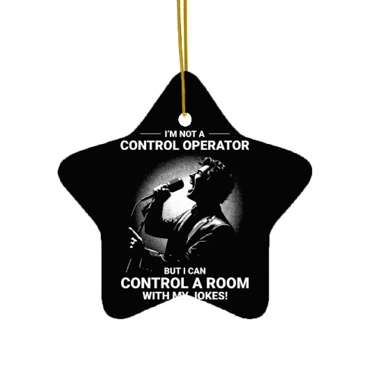 Ham Radio Operator Stand-Up Comedy Control Room Ceramic Ornaments