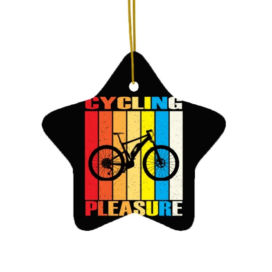 cycling Ceramic Ornaments