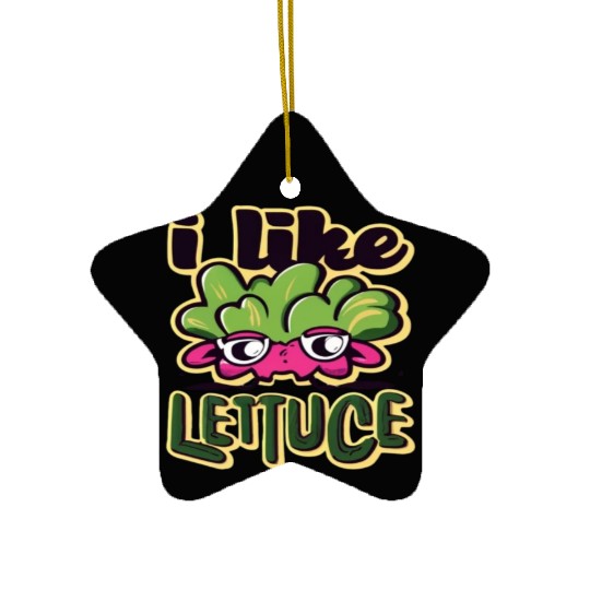 I Like Lettuce Ceramic Ornaments