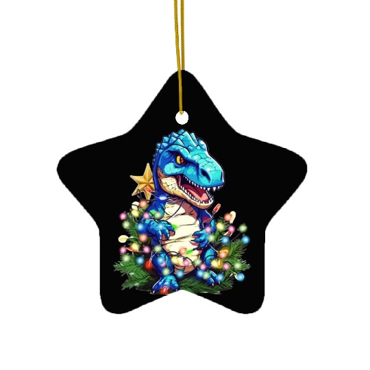 Rawr Dinosaur Christmas Tree Rex for Kids, Men Gir Ceramic Ornaments