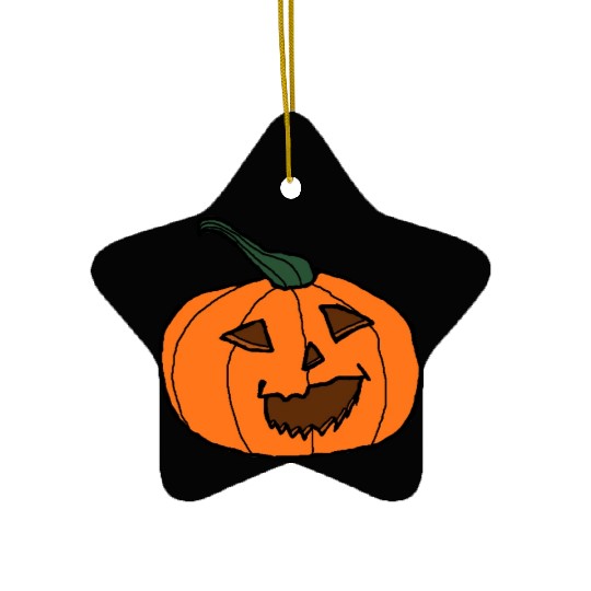 Halloween Pumpkin Jack o lantern 1 Ceramic Ornaments
