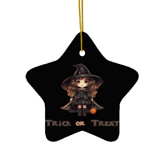 Halloween- trick or treat Ceramic Ornaments