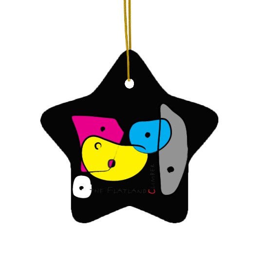 Bouldering Grips4 Ceramic Ornaments