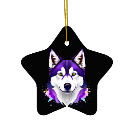 Unleash Your Walls: Husky Ink Drawing Ceramic Ornaments